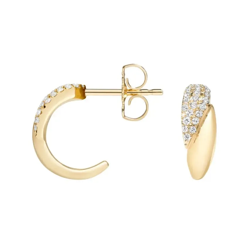 0.18CTW Dome Diamond Earrings