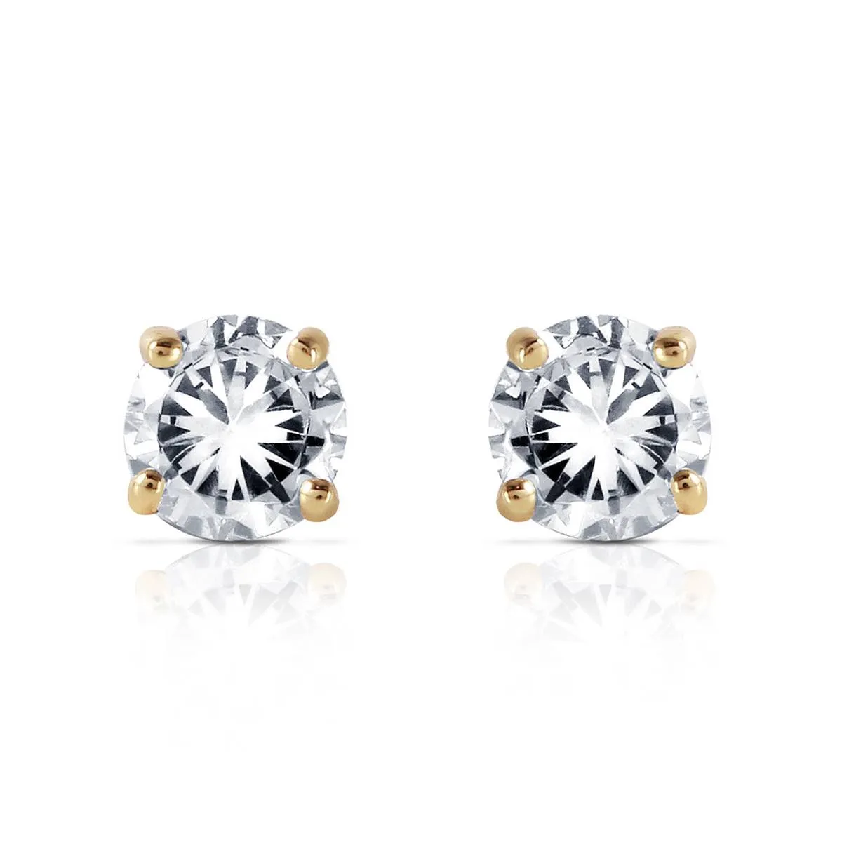 0.3 Carat 14K Solid Yellow Gold Stud Earrings 0.30 Carat Natural Diamond