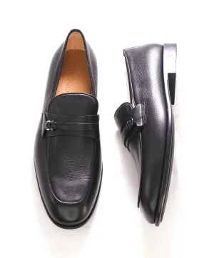 $895 SALVATORE FERRAGAMO - “DESIO" Gancini Loafer Black Leather - 13 E