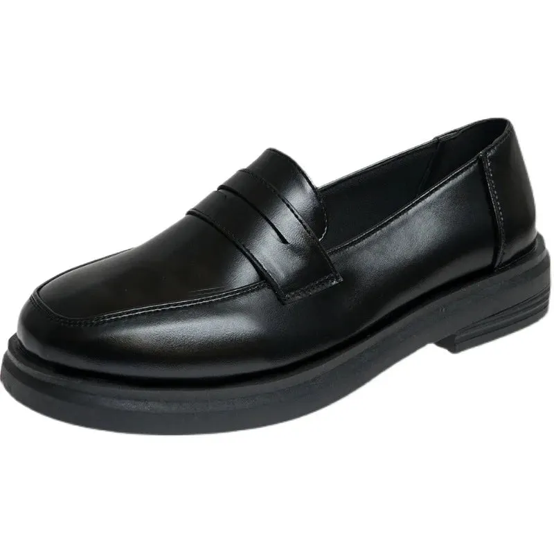 Aiertu Mary Jane Shoes JK Commuter Uniform Loafers Women Lolita Shoes Girls Japanese School College Gothic Mocassins Leather Flats