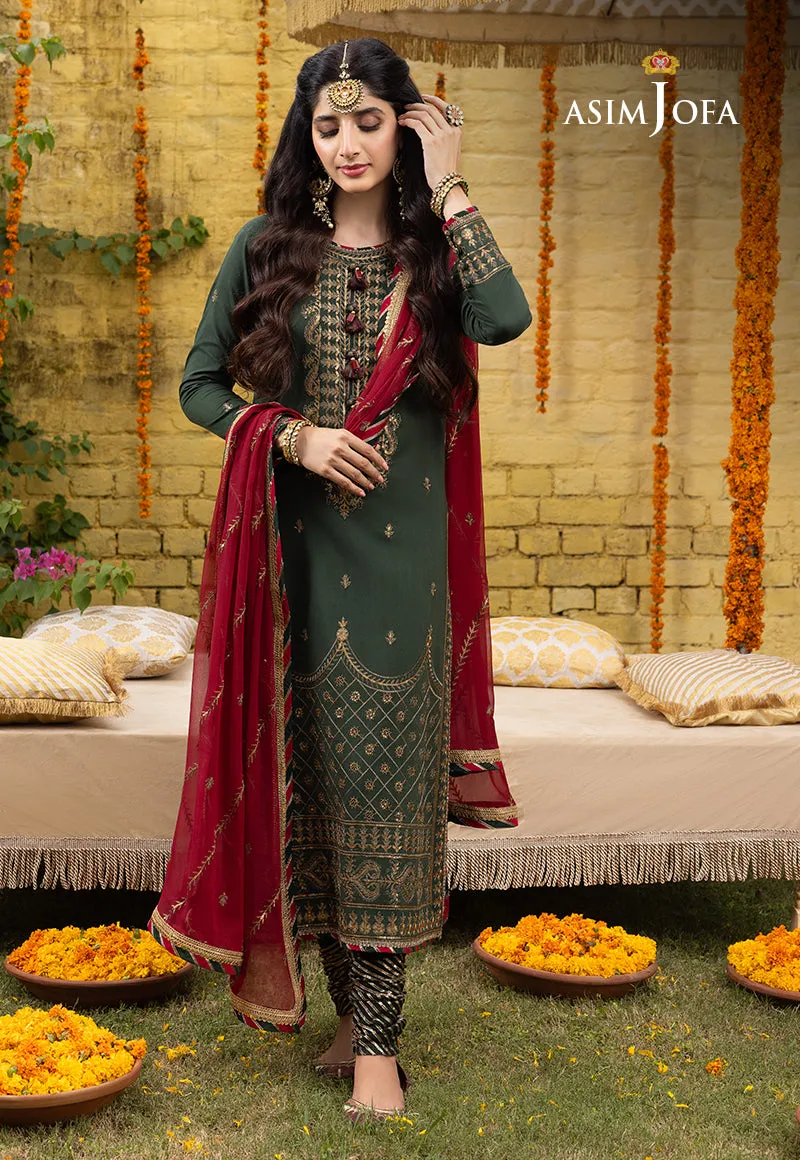 AJAB-16 EMBROIDERED LAWN SILK 3 PCS