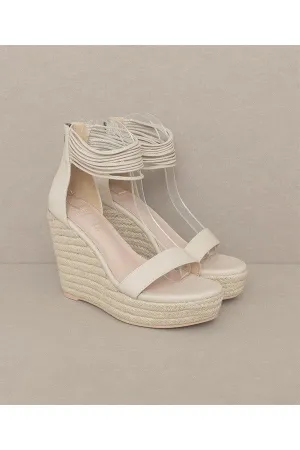 Beige Summer Espadrille High Heels