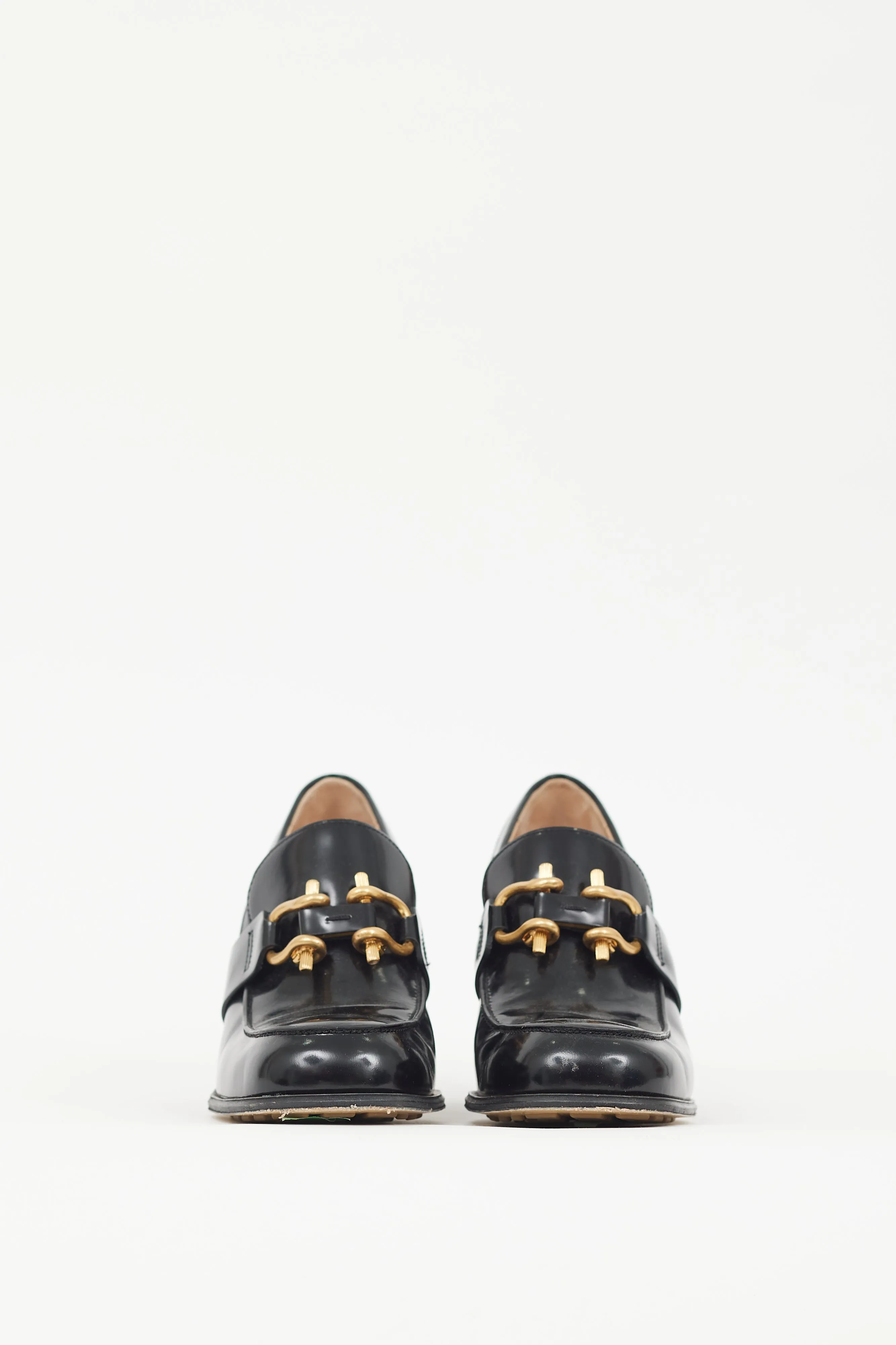 Black & Gold Patent Leather Monsieur Loafer