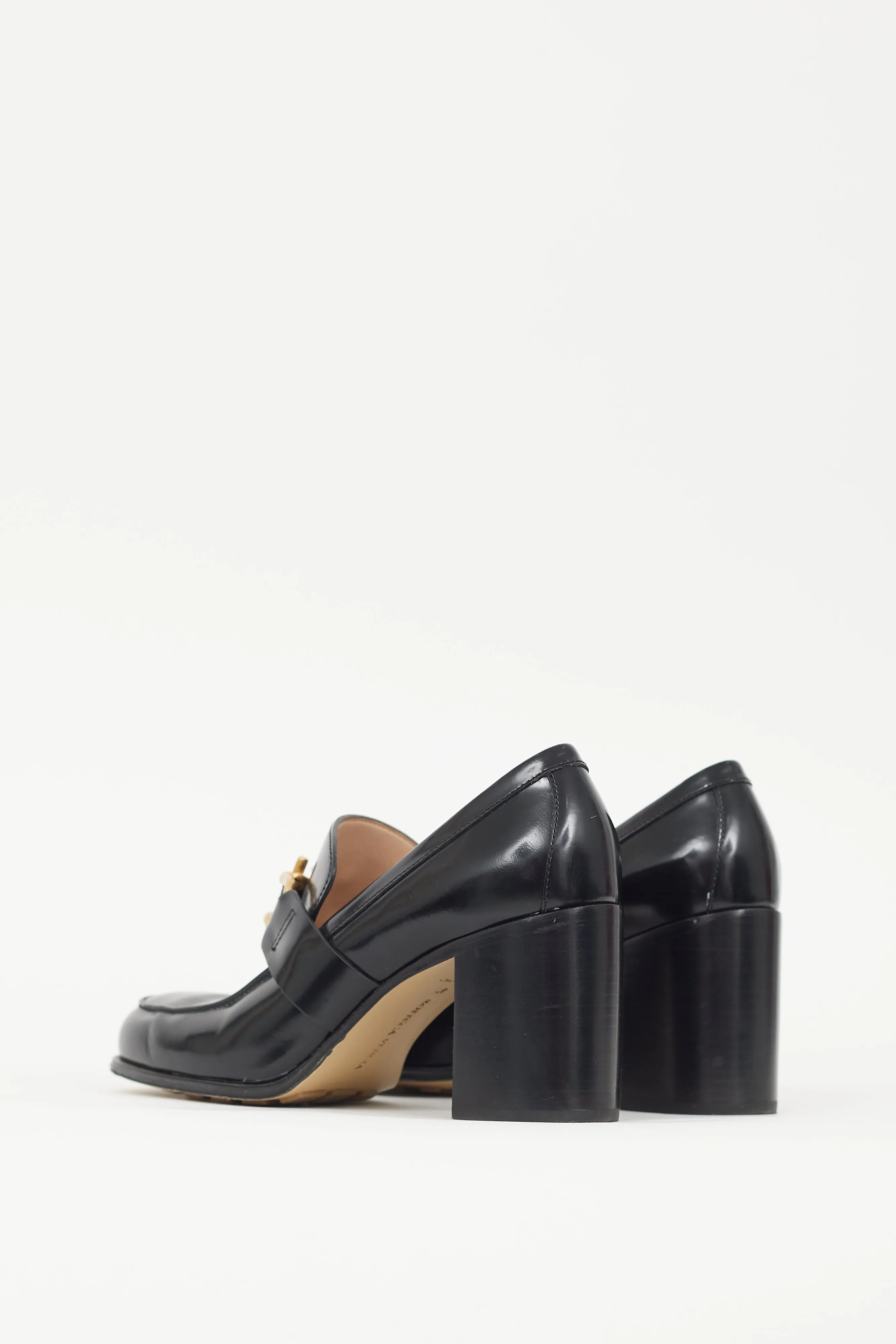 Black & Gold Patent Leather Monsieur Loafer