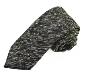 Black Cotton Tie Set by Paul Malone