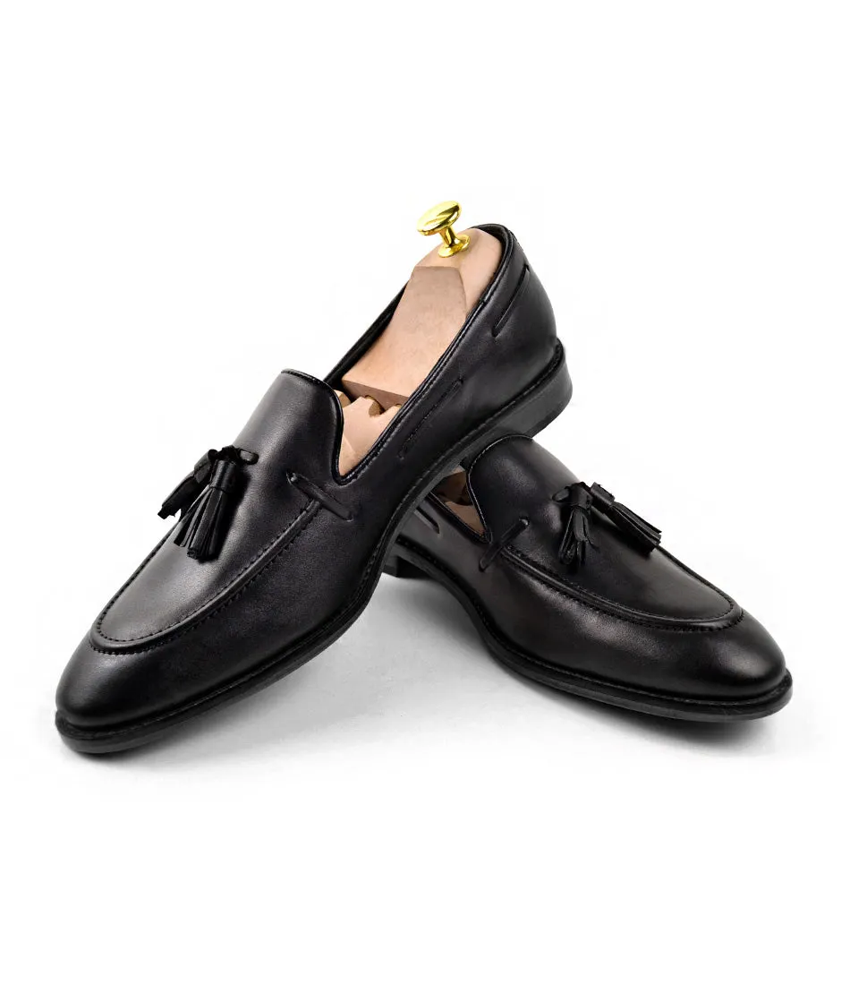 Black Tassel Loafers