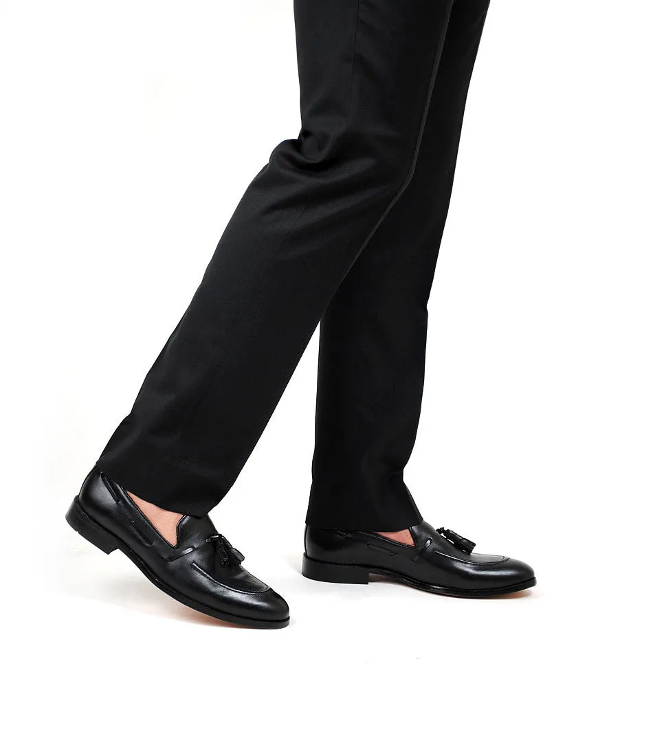 Black Tassel Loafers