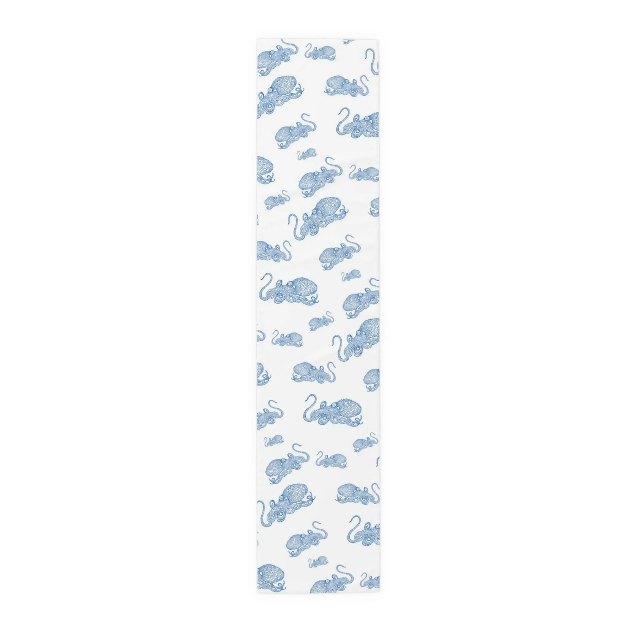 Blue Octopus Cotton Table Runner