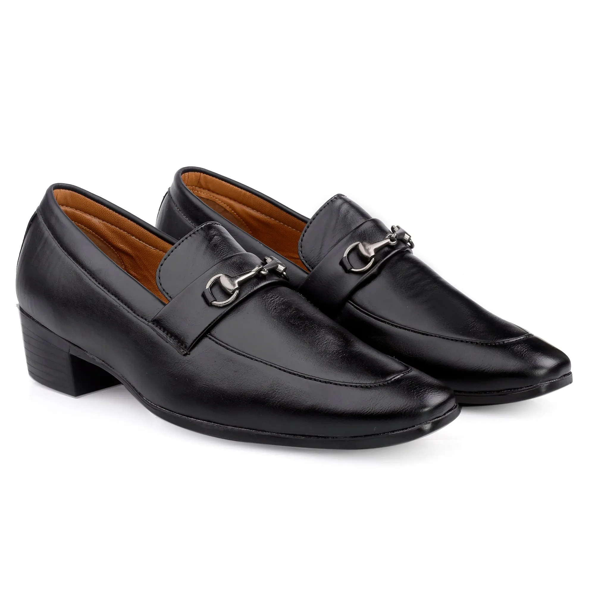 BXXY Men's Height Increasing  Casual, Loafer And Moccasins, Buckle Shoes