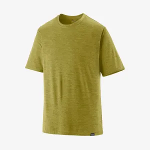 Capilene Patagonia Men's Cool Casual Shirt in Shrub Green - Perch Yellow X-Dye