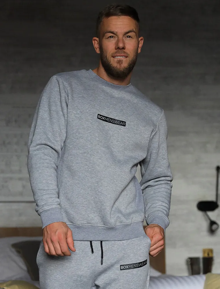 Comfort Fit: Crew Neck - Melange Grey