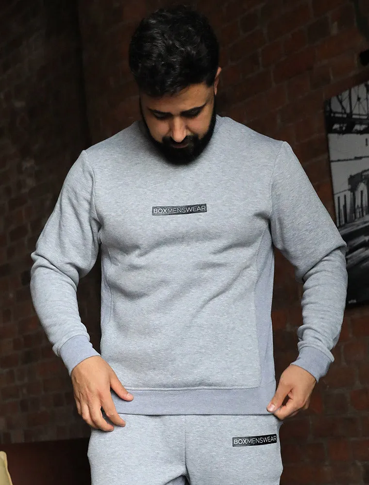 Comfort Fit: Crew Neck - Melange Grey