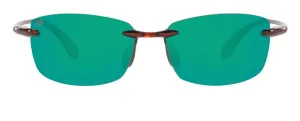 Costa Del Mar Mens Ballast Tortoise Frame - Green Mirror 580 Plastic Lens - Polarized Sunglasses