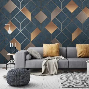 Custom Mural Wallpaper Creative Geometric Pattern (㎡)