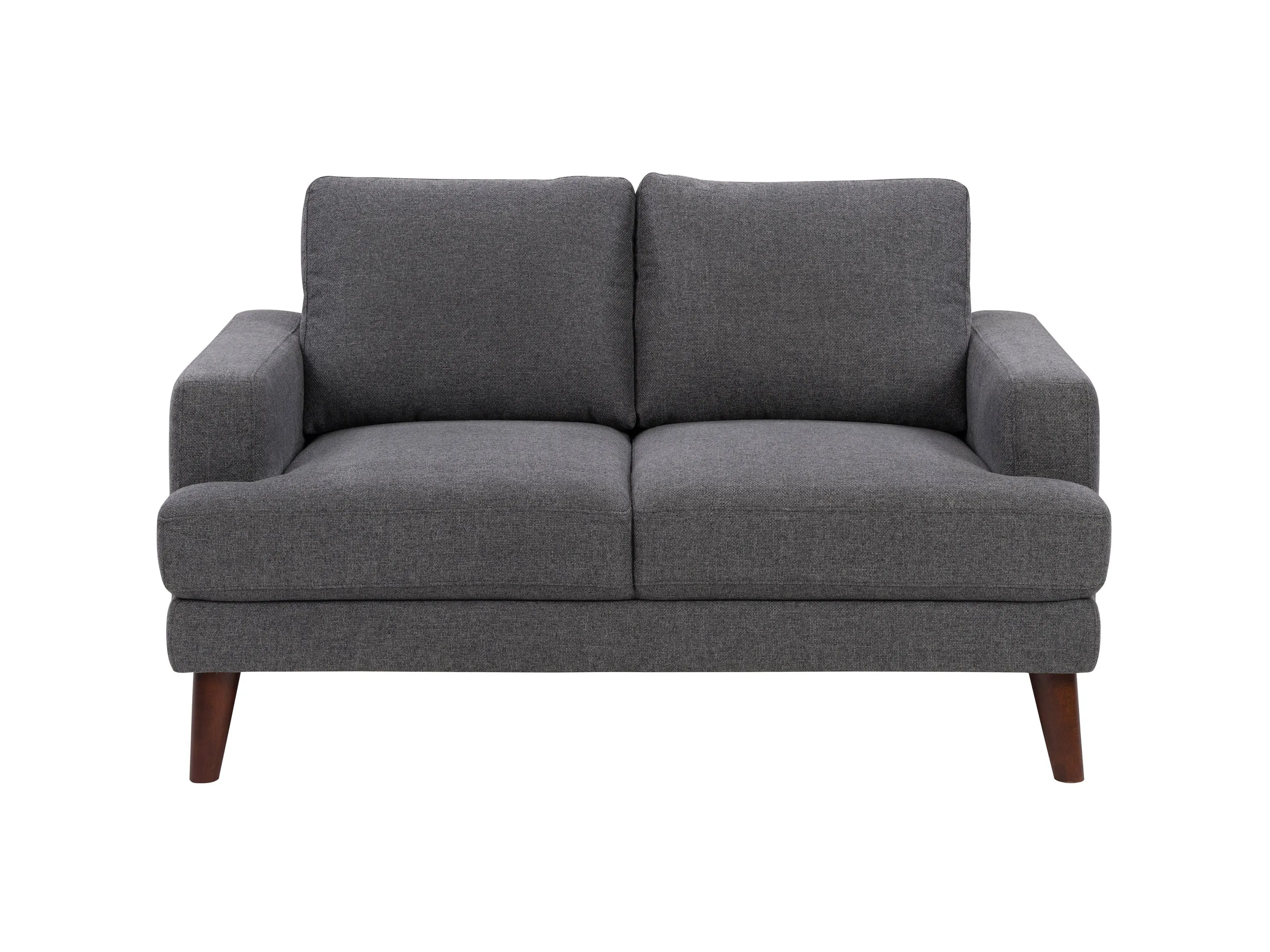 Dark Grey Modern Loveseat