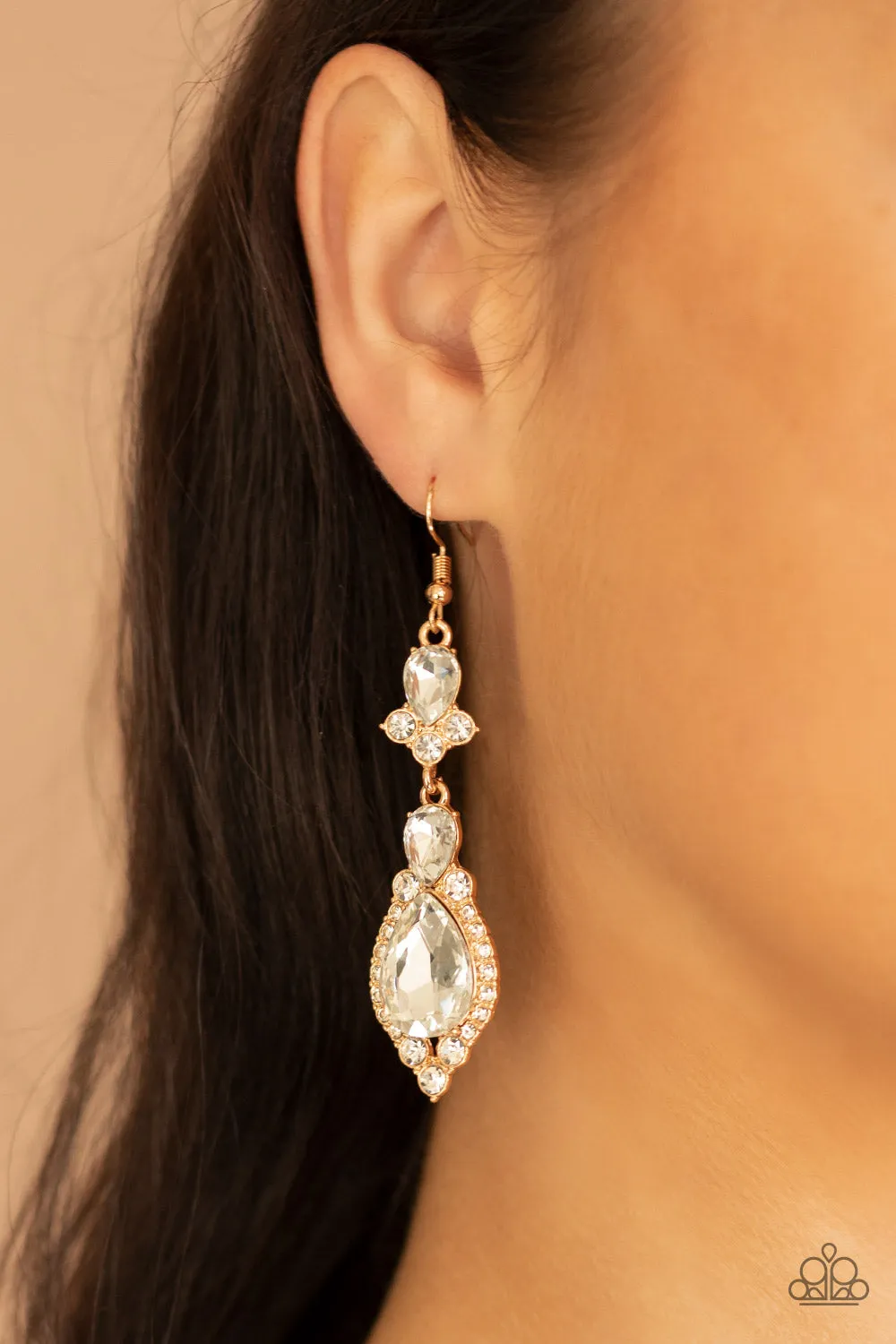 Fully Flauntable - Gold Earring