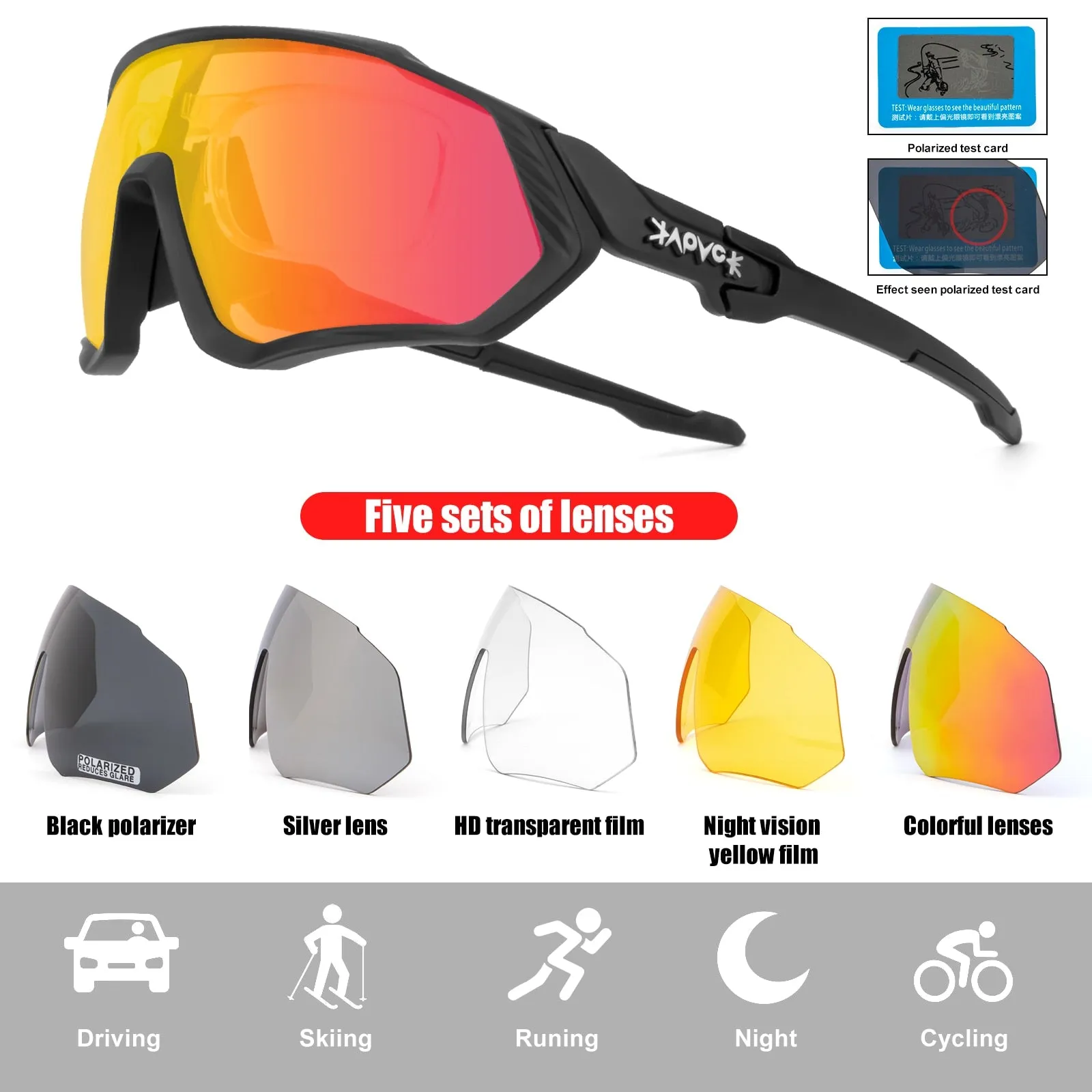 Gafas de sol polarizadas para el ciclismo