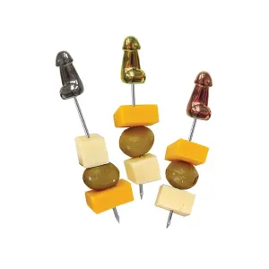 Glitterati Penis Hor D'Oeuvre Picks - Set of 6