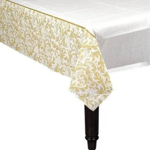 Gold Elegant Scroll Tablecover