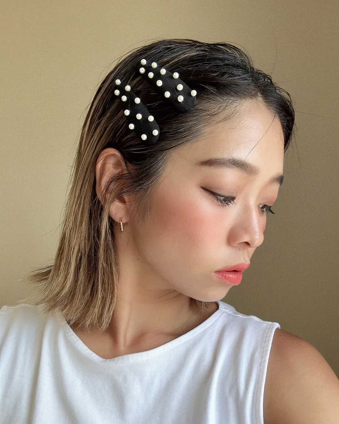 Hair Pin Black Pearl