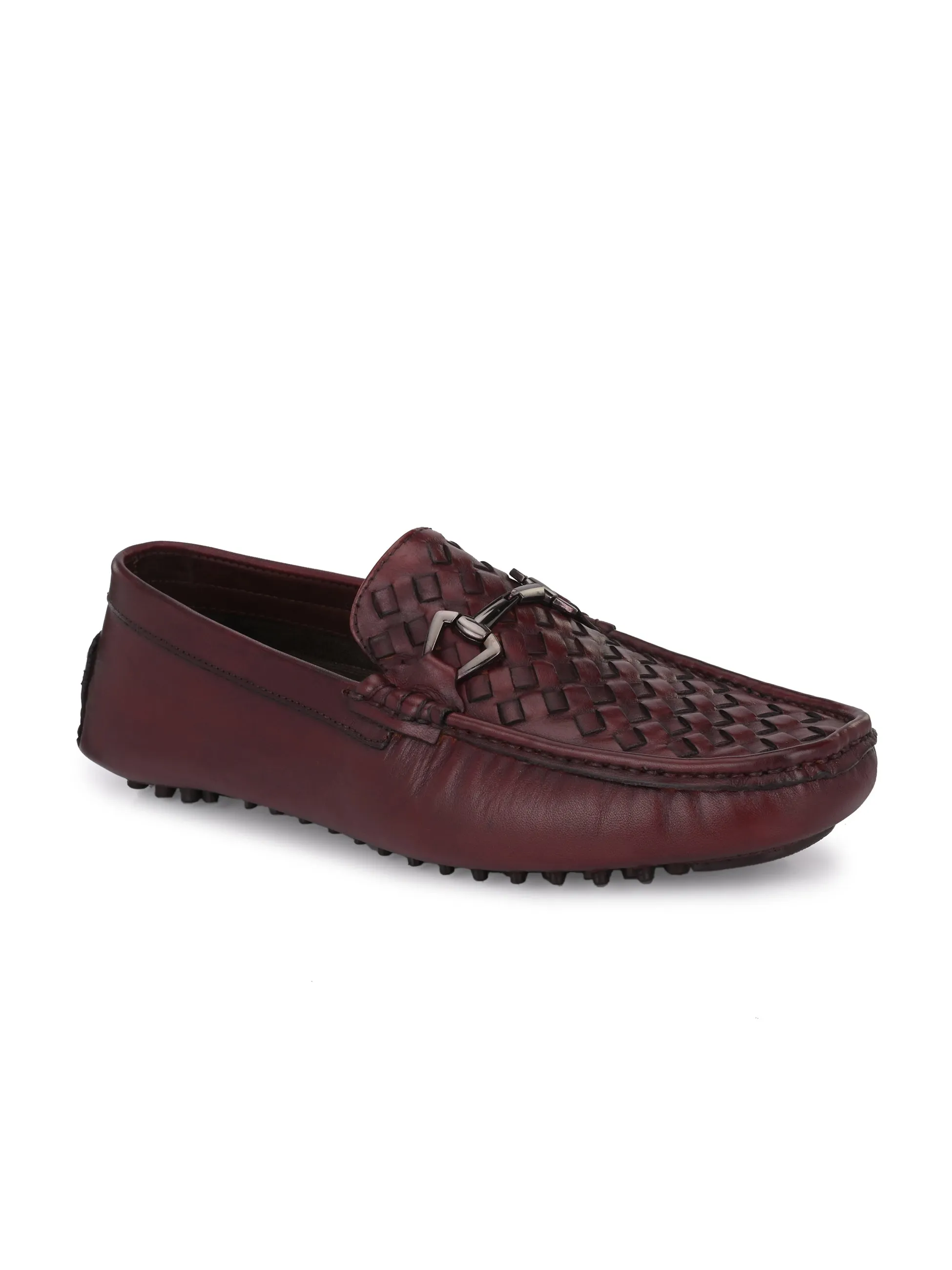 Hammel Cherry Textured Loafers