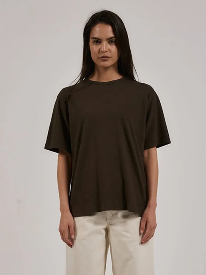 Hemp Lightweight Box Fit Tee - Tarmac