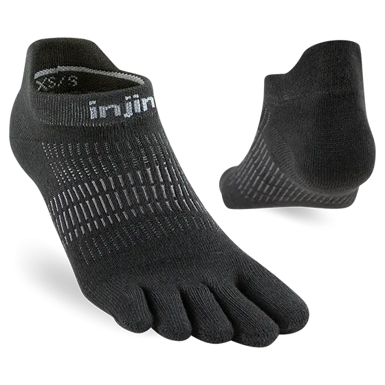 Injinji RUN Women’s Lightweight No Show - Black