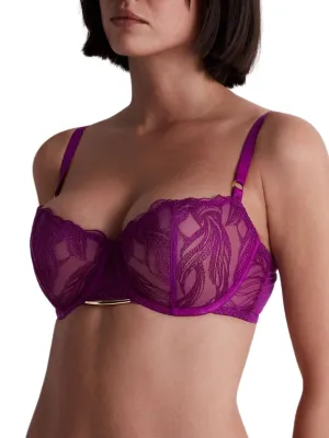 Into The Groove Half Cup Bra - Pink Karma