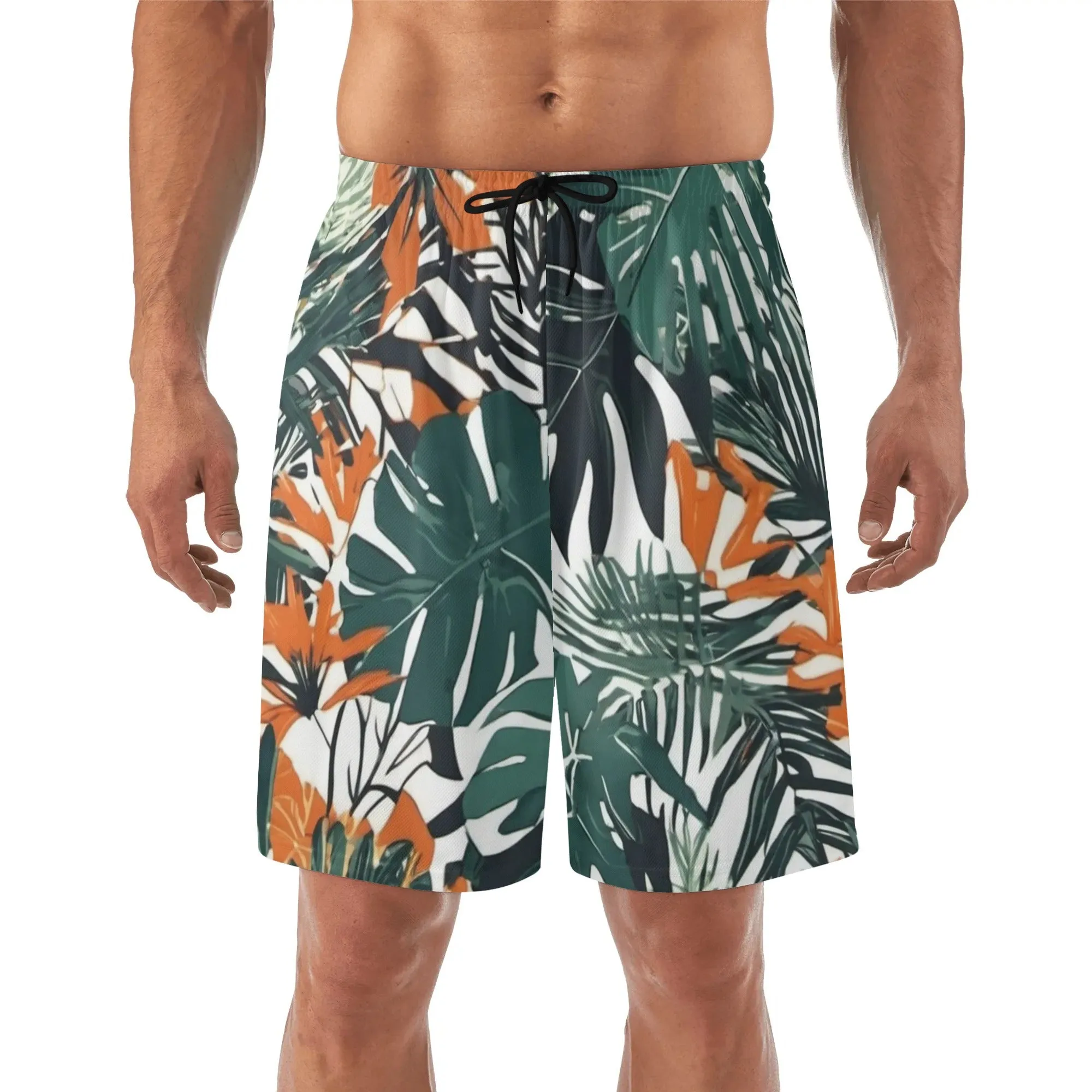 Jungle Voyage 2 Mens Lightweight Hawaiian Beach Shorts