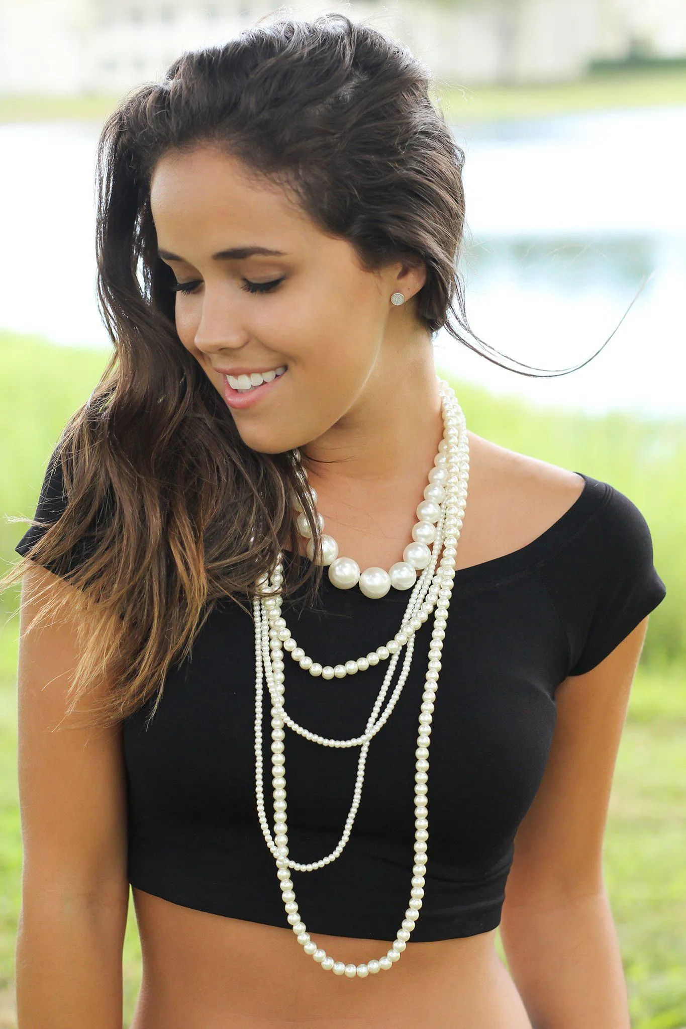 Layered Pearl Necklace