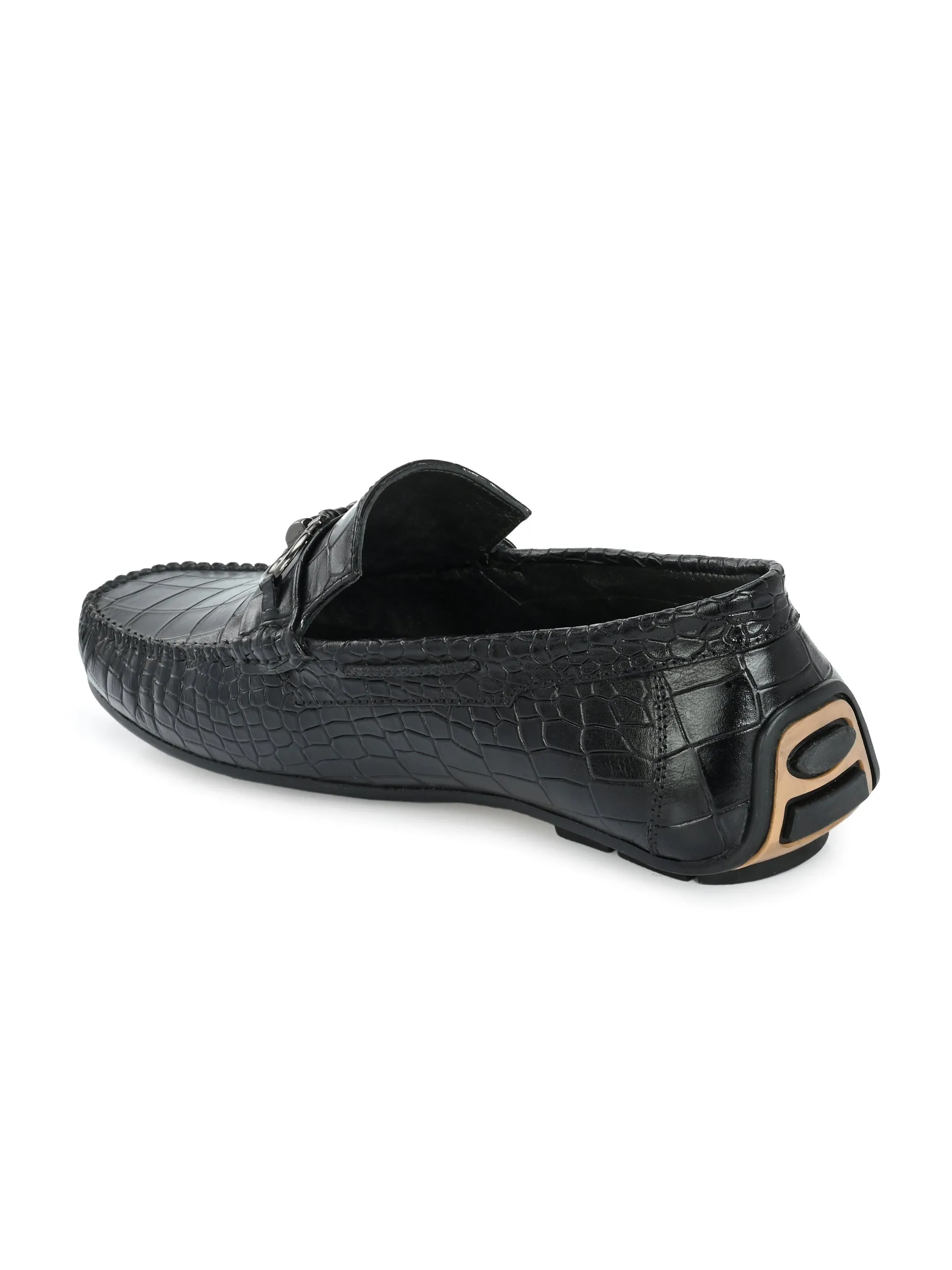 Libson Black Driving Loafers