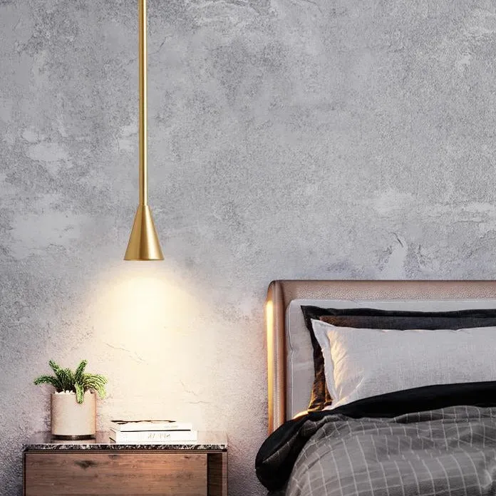 Luxury Copper Bedside Chandelier Nordic Minimalist Light