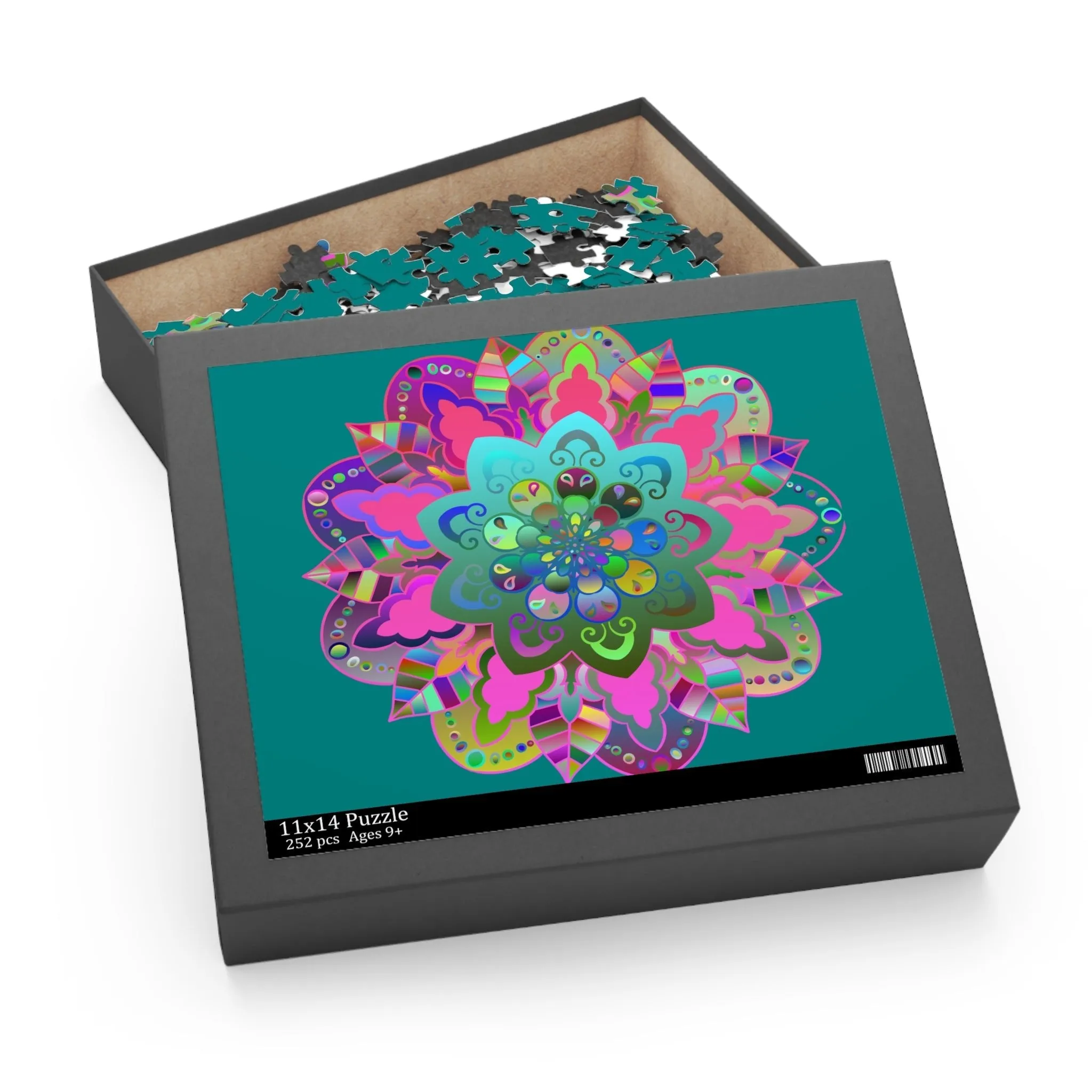 Mandala Art Hand-Drawn Puzzle - 2 sizes (252, 500-Piece)