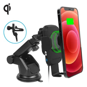 Naztech Smart Grip Wireless Charging Car Mount Black