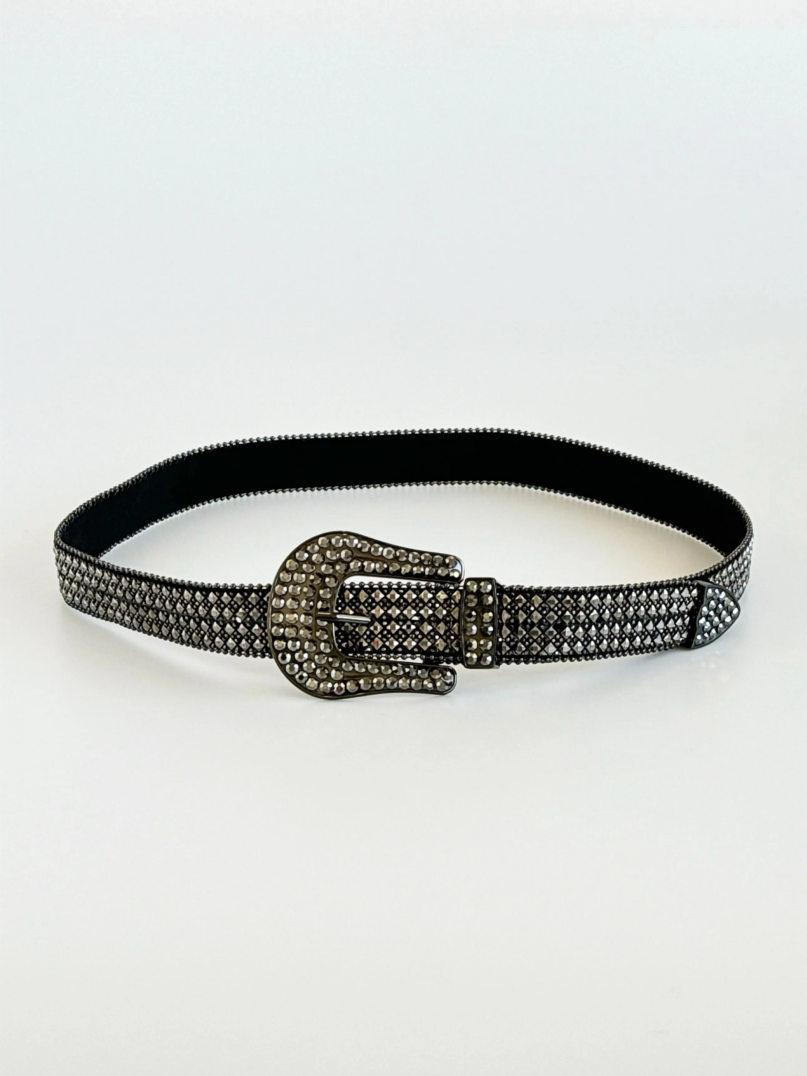 Noir Glam Buckle Belt