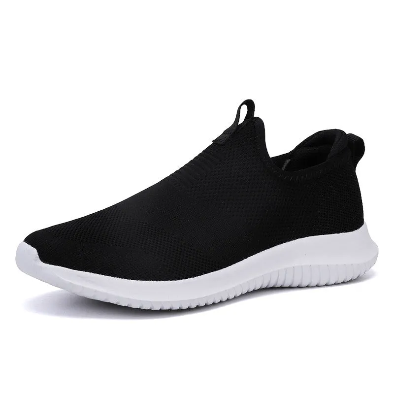 One-step lightweight and breathable fly woven couple shoes