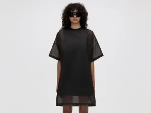 OS LAYERED T-DRESS - BLACK