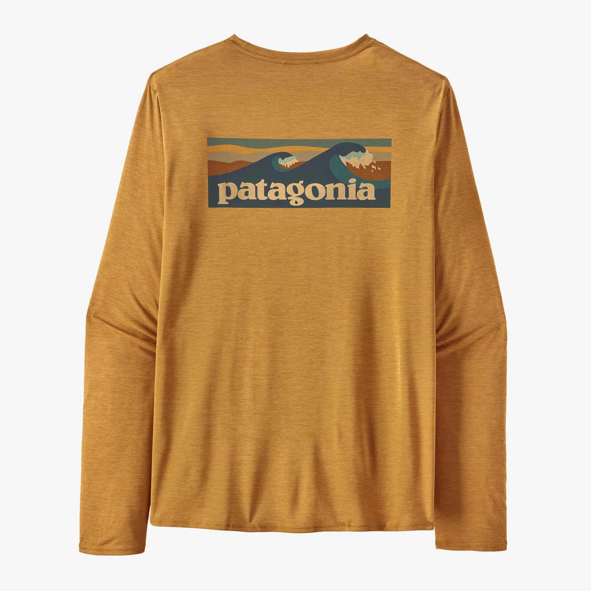 Patagonia Men's LS Capilene Cool Daily Graphic Shirt - Waters / Pufferfish Gold