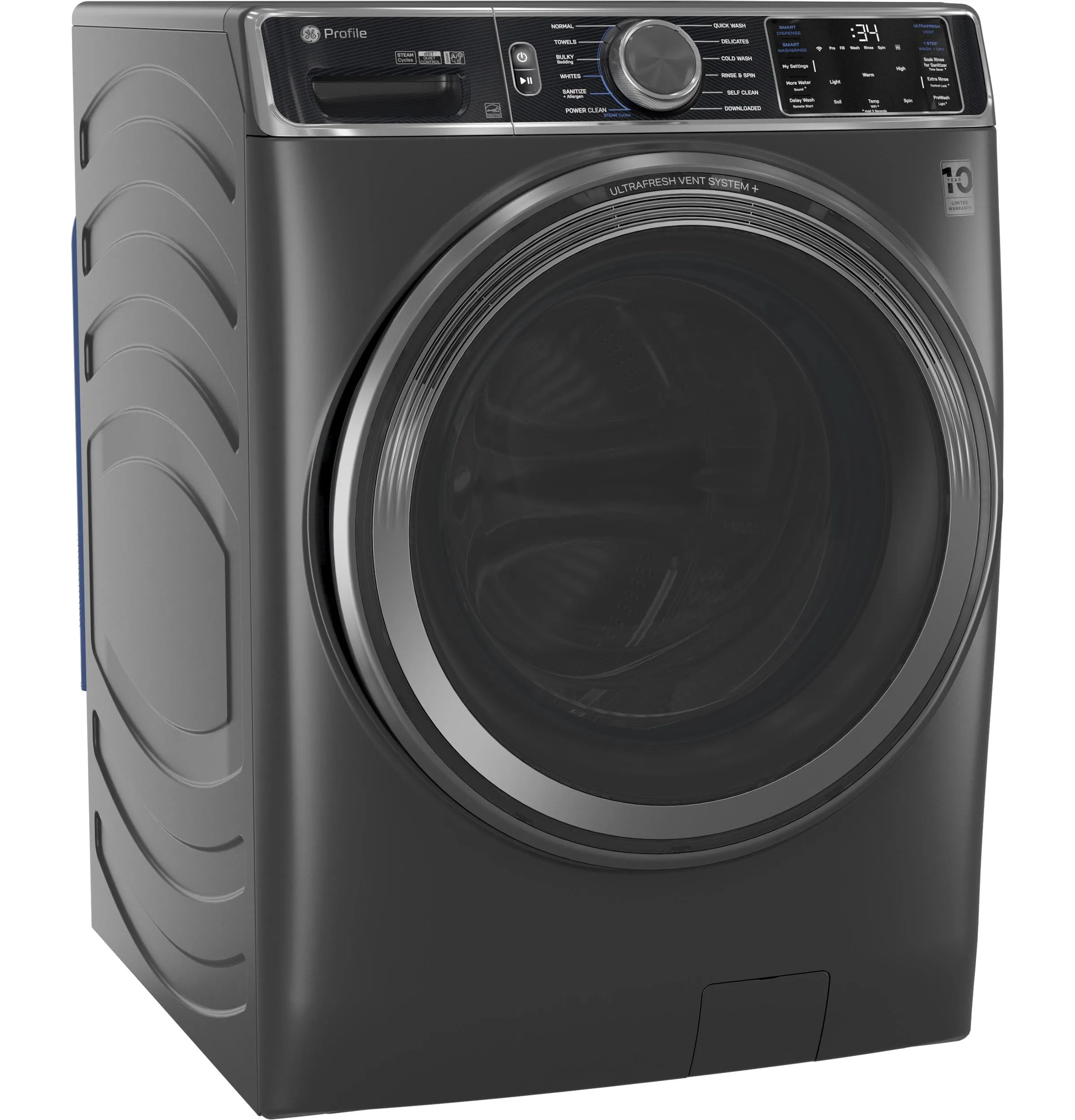 PFW955SPWDS GE Profile™ 5.5 cu. ft. Capacity Smart Front Load ENERGY STAR® Steam Washer with UltraFresh Vent System  and Smart Wash & Smart Rinse