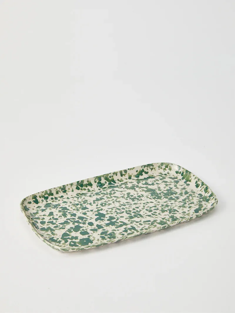 Pinchos Green Splatter Tray