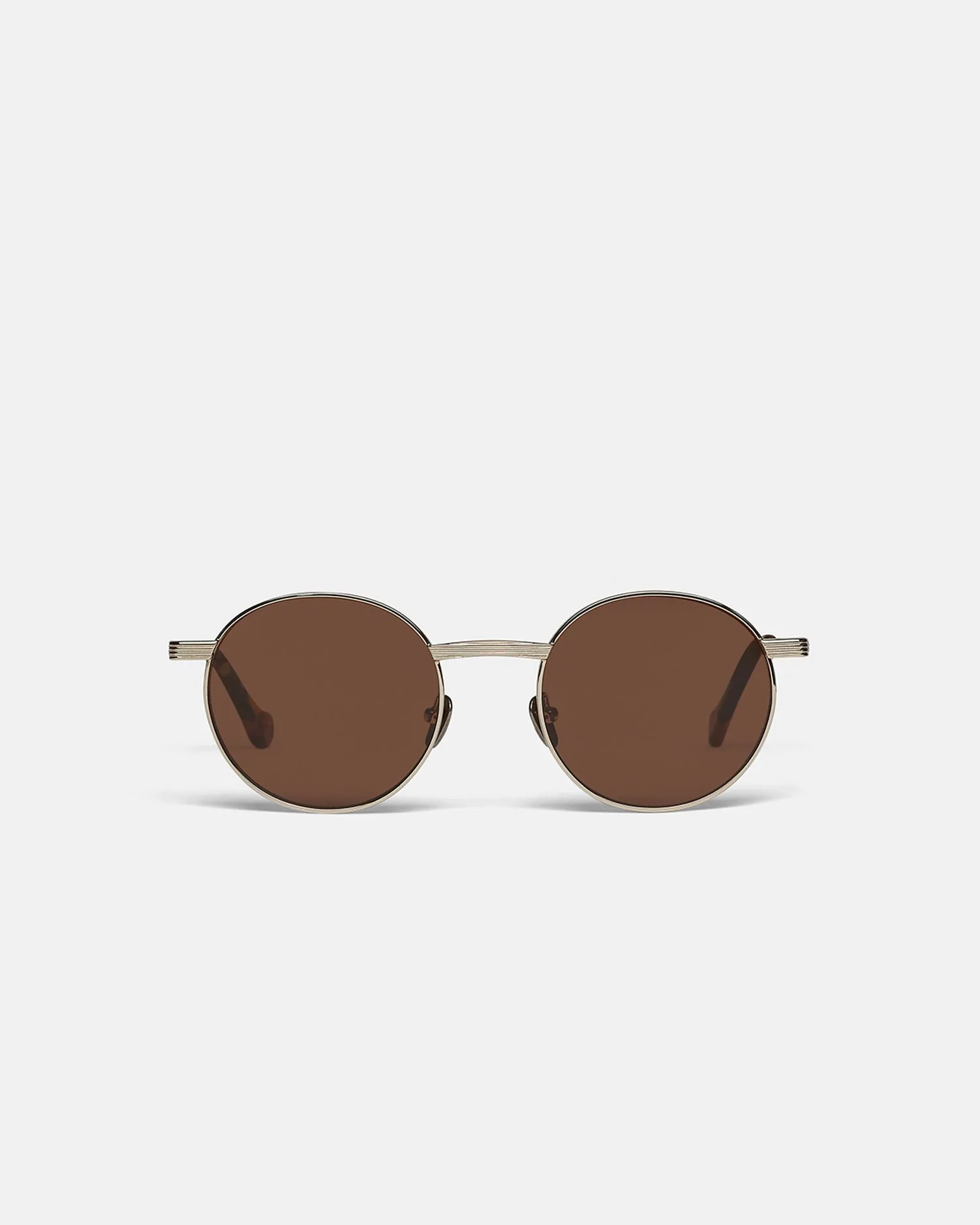 Pola - Metal Round-Frame Sunglasses - Gold