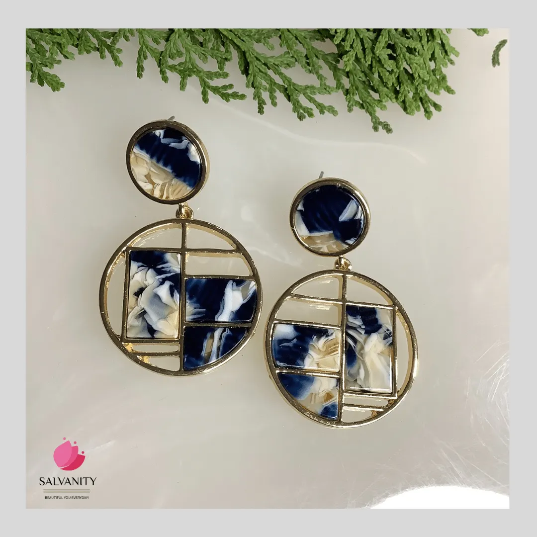 Salvanity K-POP Timeless Style Modern Art Earrings