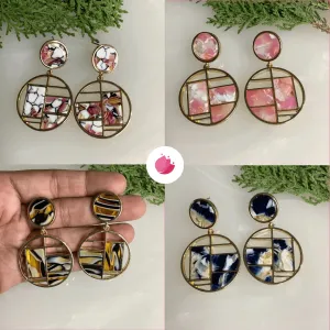 Salvanity K-POP Timeless Style Modern Art Earrings