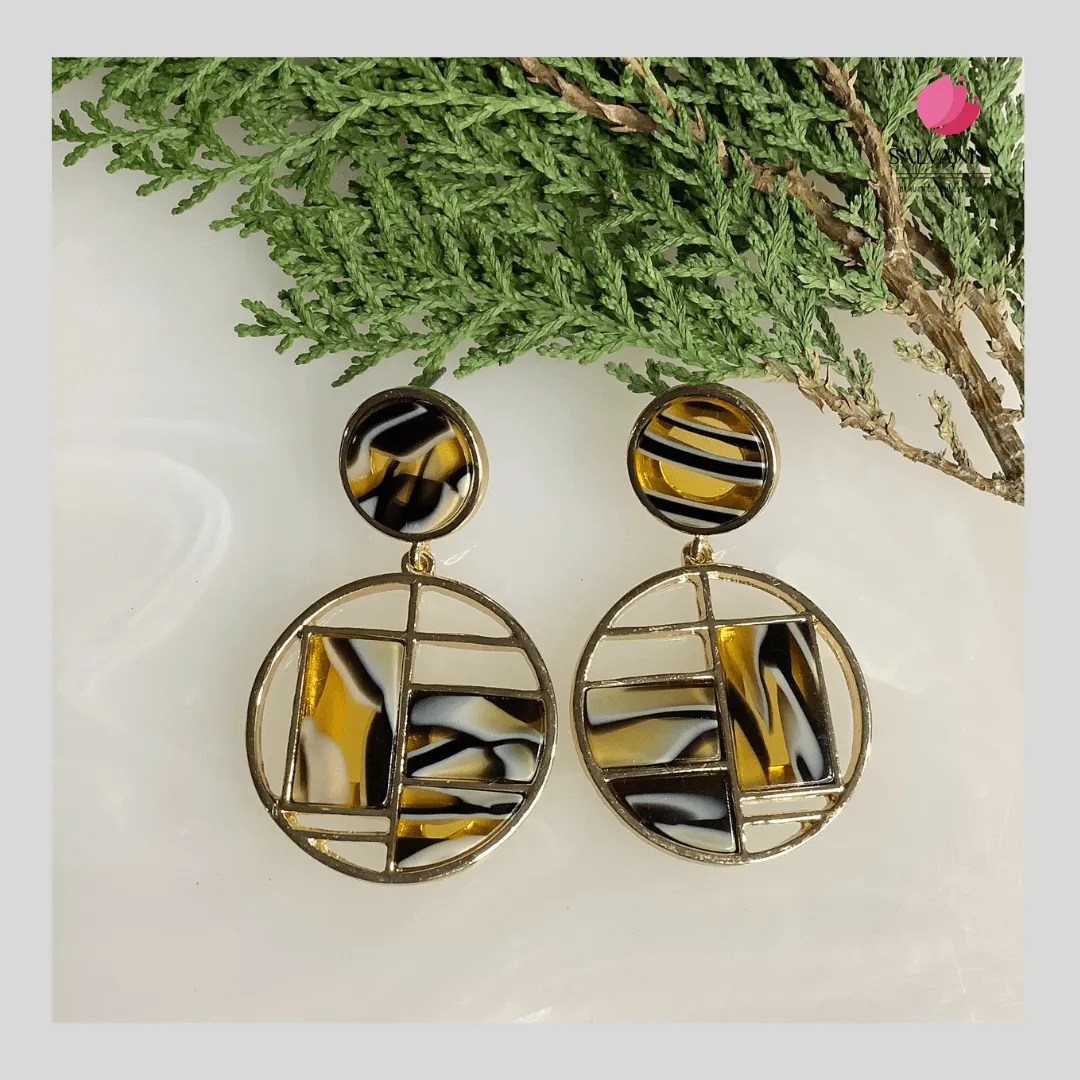 Salvanity K-POP Timeless Style Modern Art Earrings