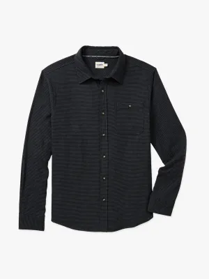 Seaside Lightweight Flannel | Charcoal Houndstooth