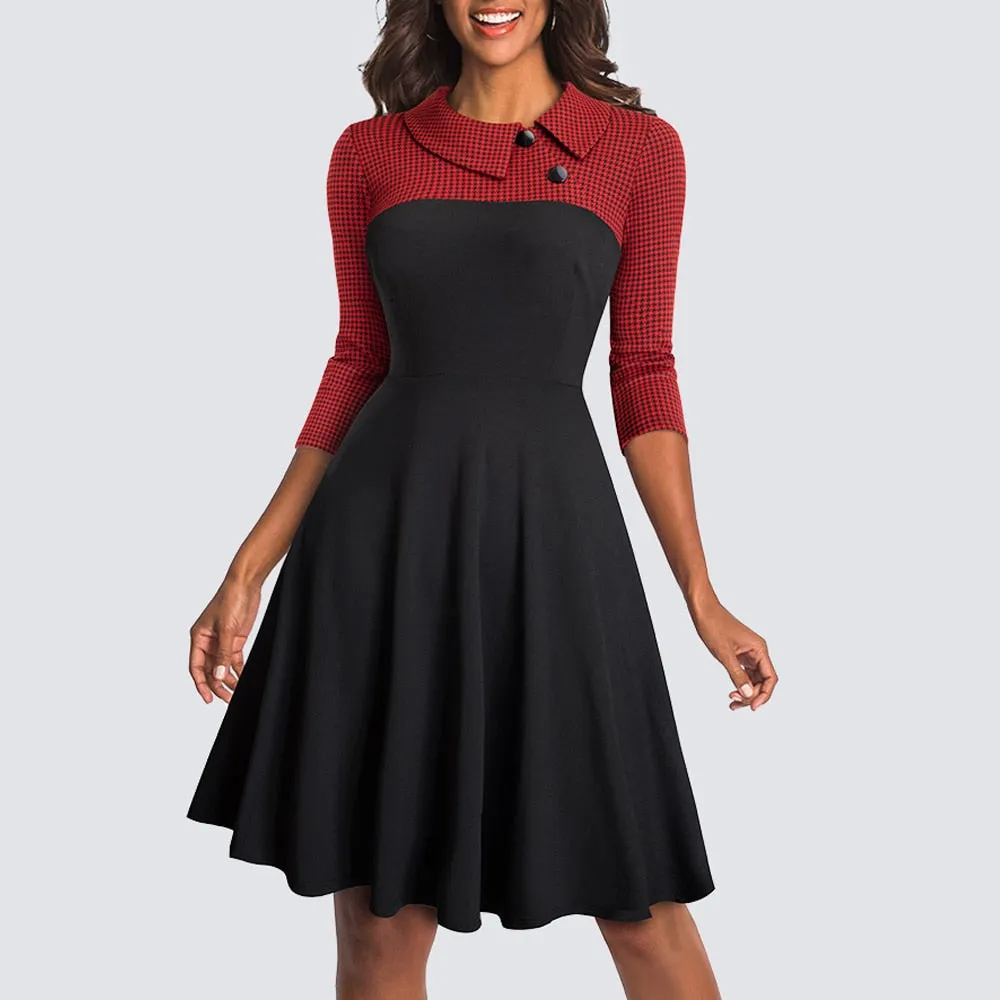 Trendy Casual Flare Swing Dress