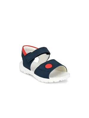 Tuskey Lightweight Genuine Leather Casual Outdoor Fashion Sandals for Kids Boys(114Blue9)