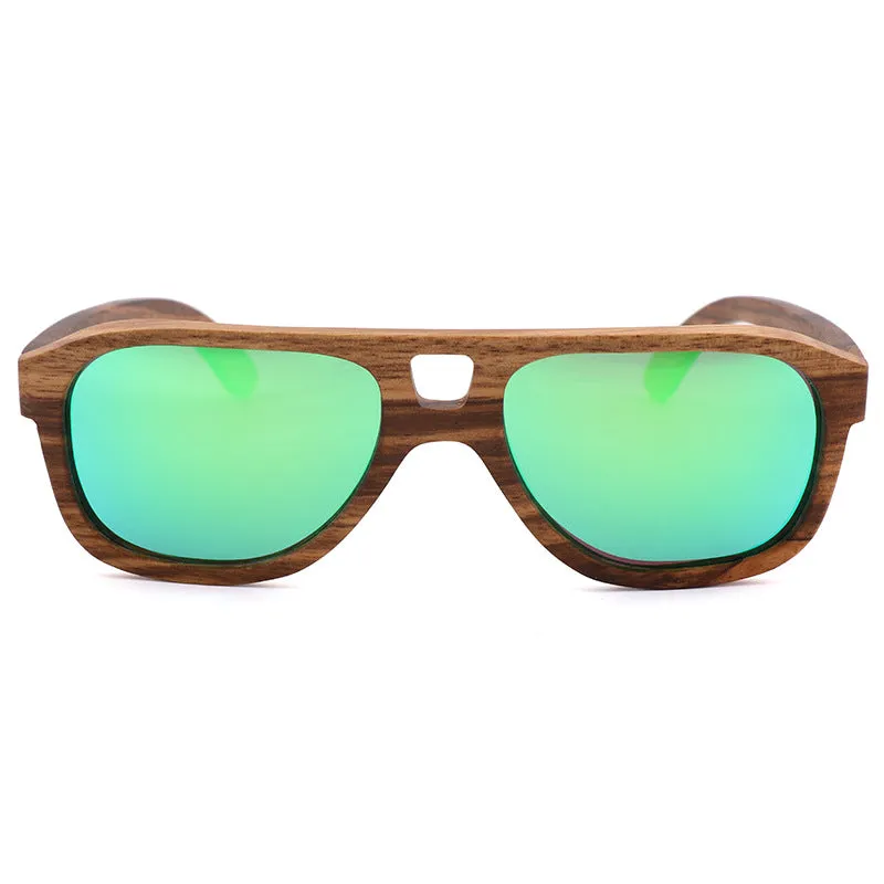 Unisex Wooden Frame Polarized Sunglasses Timeless Style for All, lioness-love