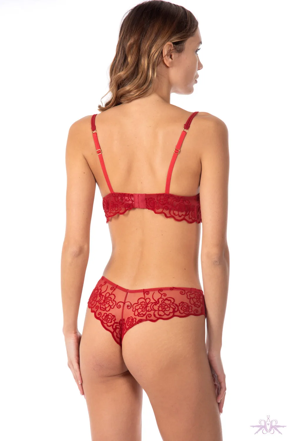 Valery Prestige Camelia Red Brazilian Brief