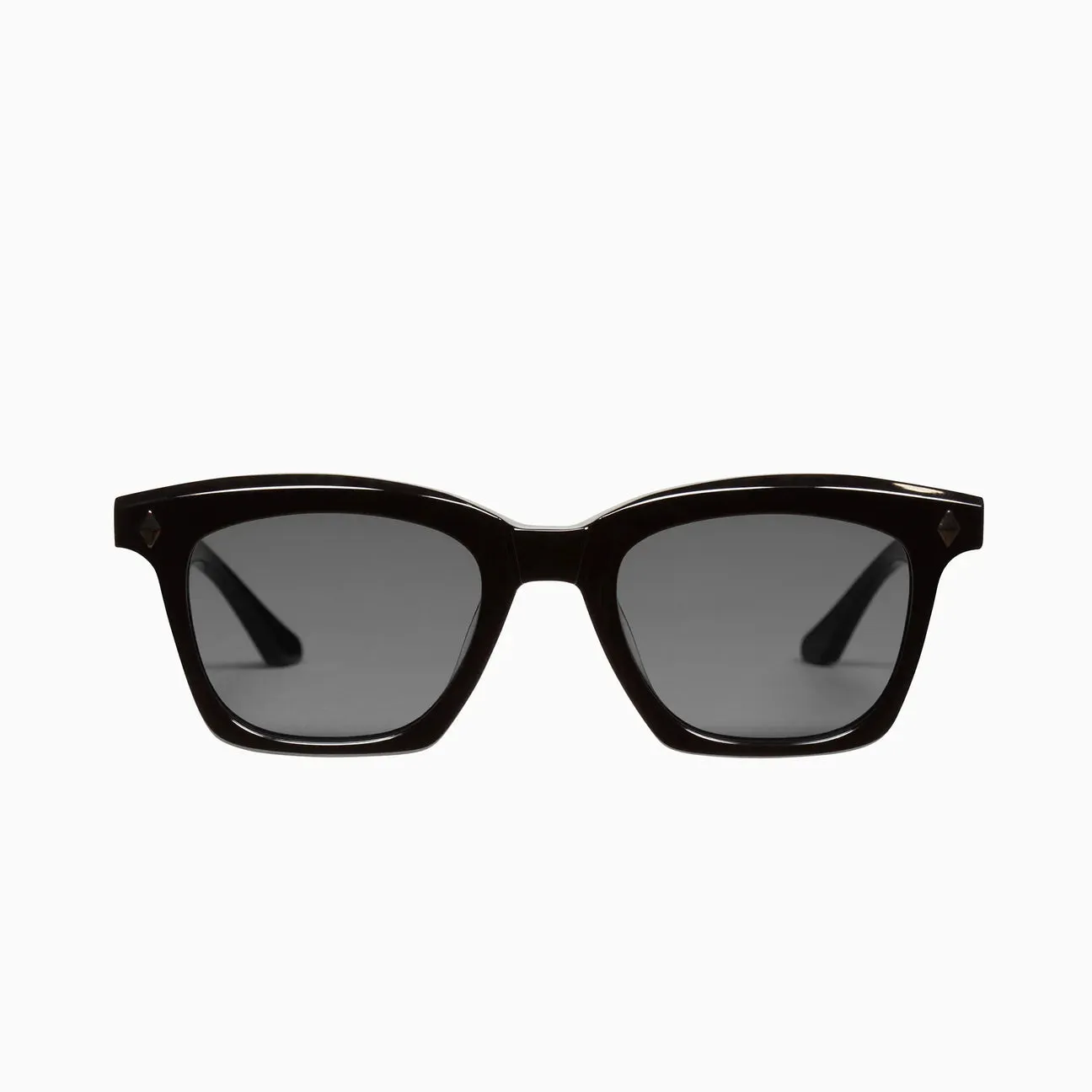 VALLEY - Hutch - Gloss Black w/ Silver Metal Trim / POLARISED Black Lens